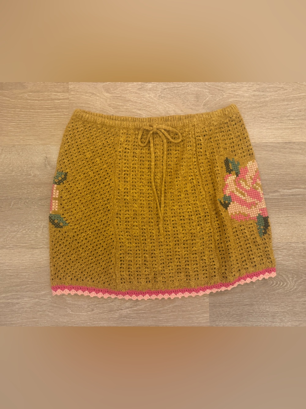 Spell Coastal Granny Mini Skirt Size S